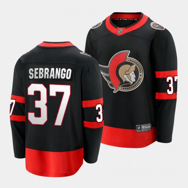 Ottawa Senators Donovan Sebrango Home Black Breaka...