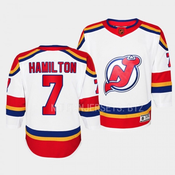 Dougie Hamilton New Jersey Devils Youth Jersey 2022 Special Edition 2.0 White Premier Jersey