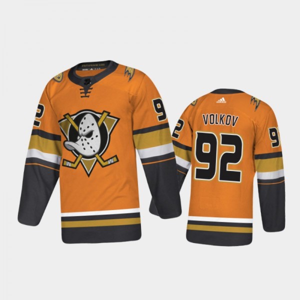 Anaheim Ducks Alexander Volkov #92 Alternate Orange 2020-21 Authentic Jersey