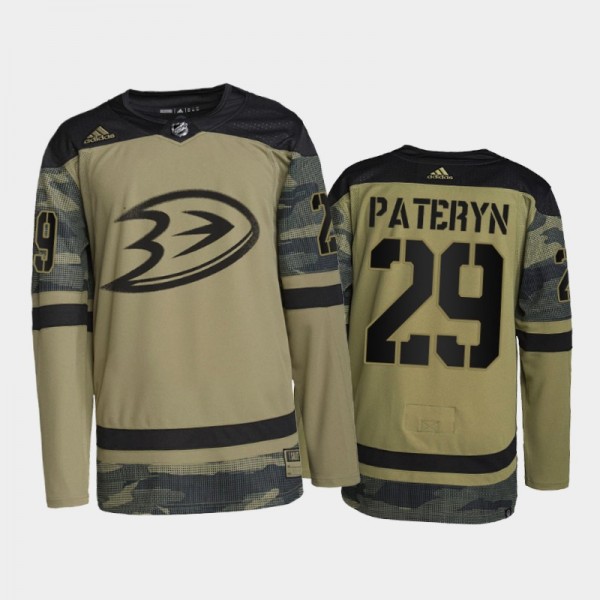 Greg Pateryn Anaheim Ducks Military Appreciation Jersey Camo #29 Authentic Practice