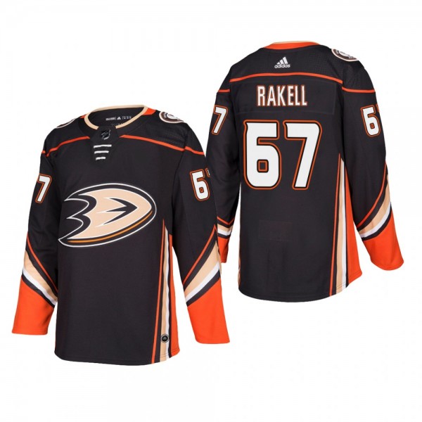 Men's Anaheim Ducks Rickard Rakell #67 Home Black ...