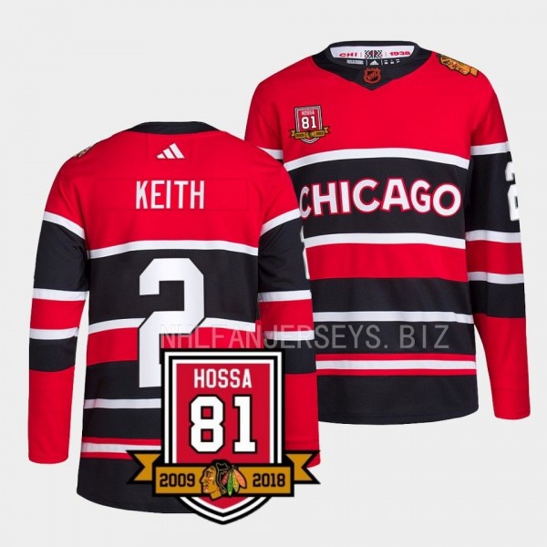 Chicago Blackhawks Only One 81 Duncan Keith #2 Red...