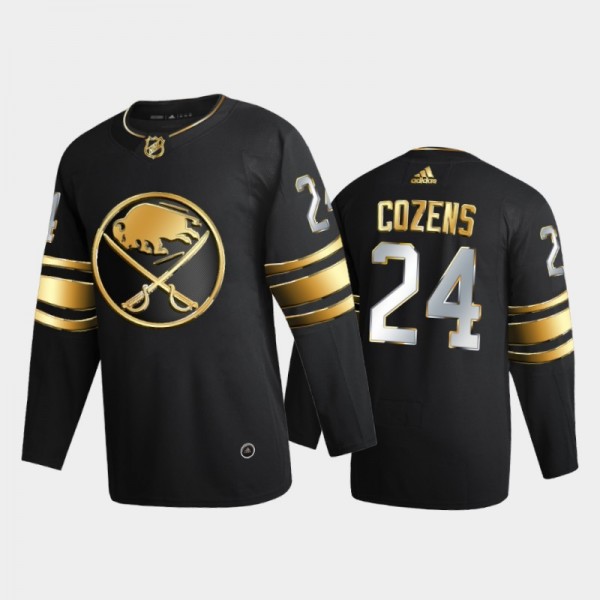 Buffalo Sabres Dylan Cozens #24 2020-21 Authentic Golden Black Limited Edition Jersey