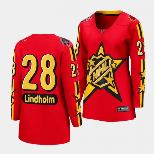 Elias Lindholm Calgary Flames 2024 NHL All-Star Game Women Breakaway 28 Jersey