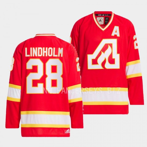 Elias Lindholm Calgary Flames Team Classics Red #2...