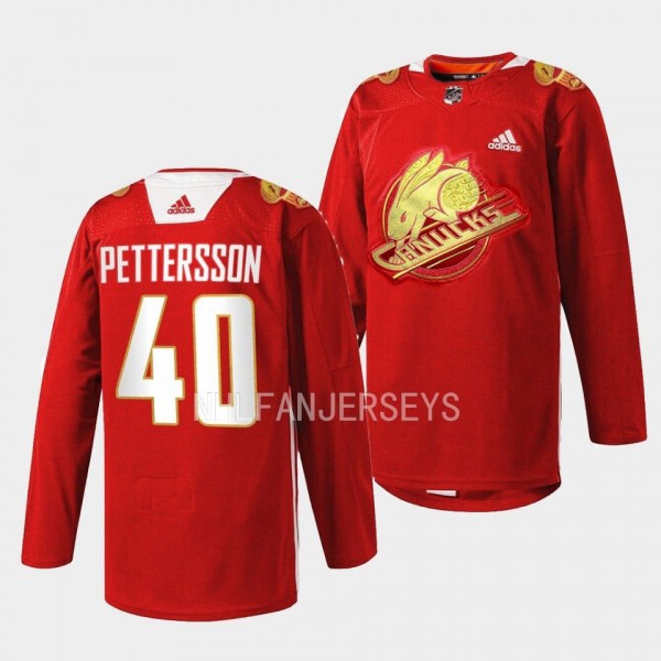 Vancouver Canucks 2023 Lunar New Year Elias Petter...