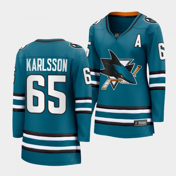 Erik Karlsson Sharks 2022-23 Home Premier Breakawa...