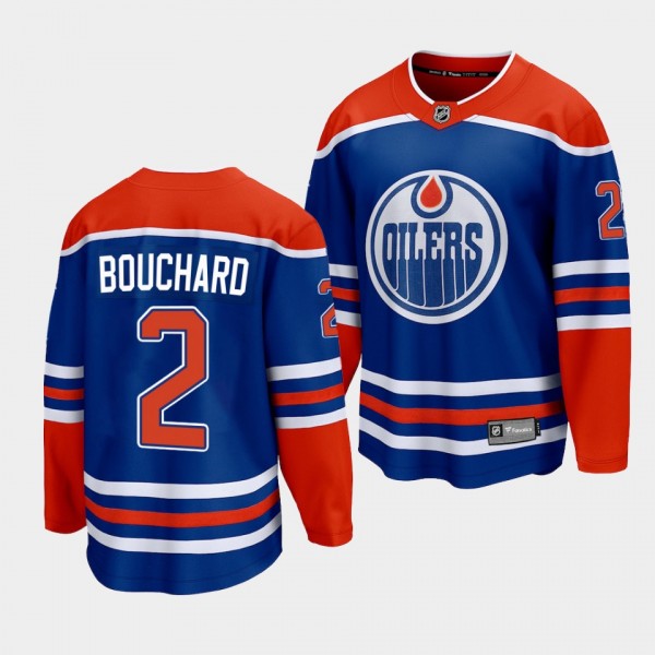 Evan Bouchard Edmonton Oilers 2022-23 Home Royal P...