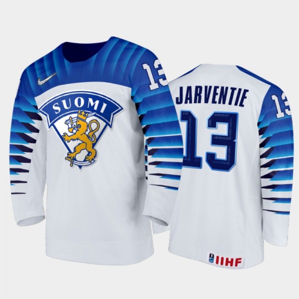 Roby Jarventie Finland Hockey White Home Jersey 20...