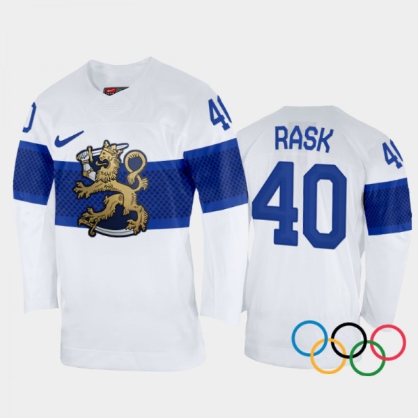 Tuukka Rask Finland Hockey White Home Jersey 2022 ...