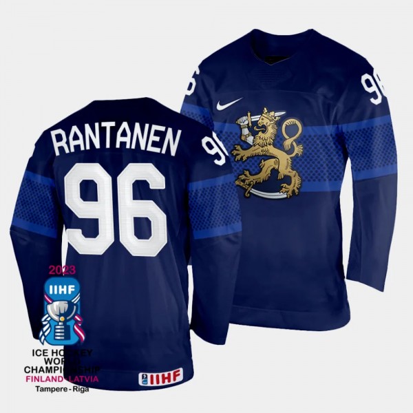 Finland #96 Mikko Rantanen 2023 IIHF World Champio...