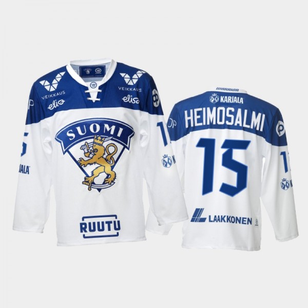 Finland Team Aleksi Heimosalmi 2021-22 Home White ...