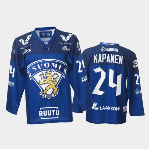 Kasperi Kapanen Finland Team Blue Hockey Jersey 20...