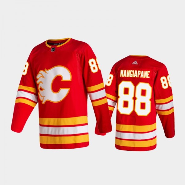 Calgary Flames Andrew Mangiapane #88 Home Red 2020...