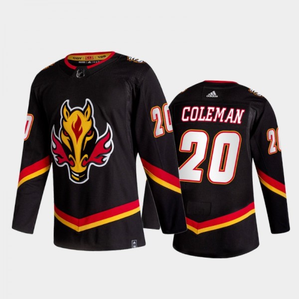 Calgary Flames Blake Coleman #20 2021 Reverse Retr...