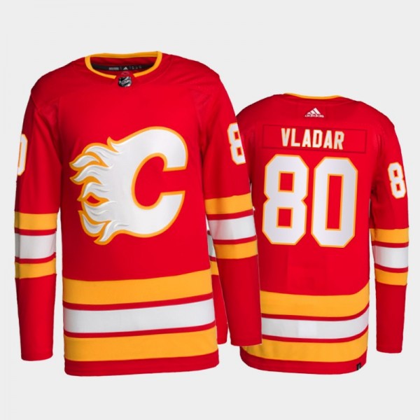 2021-22 Calgary Flames Dan Vladar Primegreen Authentic Jersey Red Home Uniform