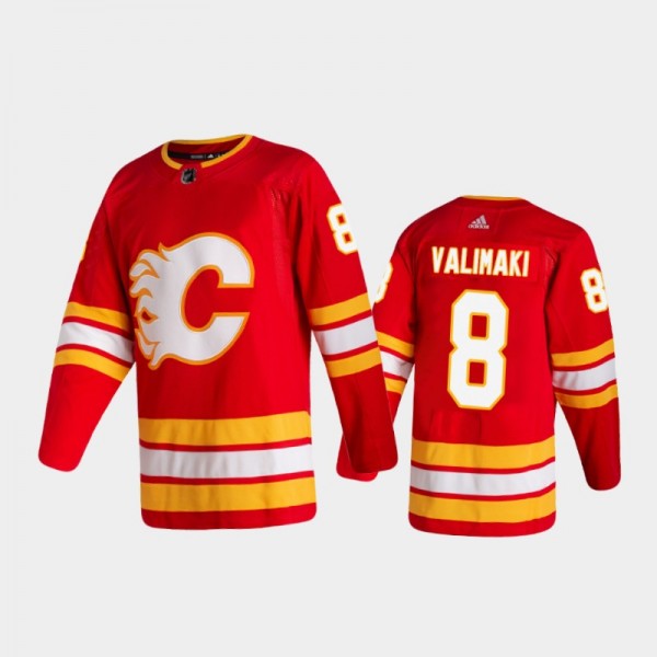 Calgary Flames Juuso Valimaki #8 Home Red 2020-21 ...