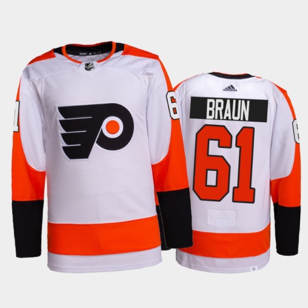 2022 Philadelphia Flyers Justin Braun Authentic Pr...