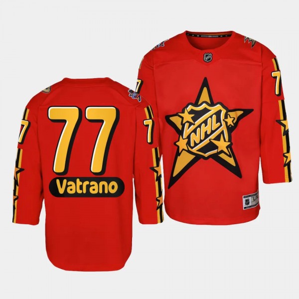 Anaheim Ducks #77 Frank Vatrano 2024 NHL All-Star Game Premier Red Youth Jersey