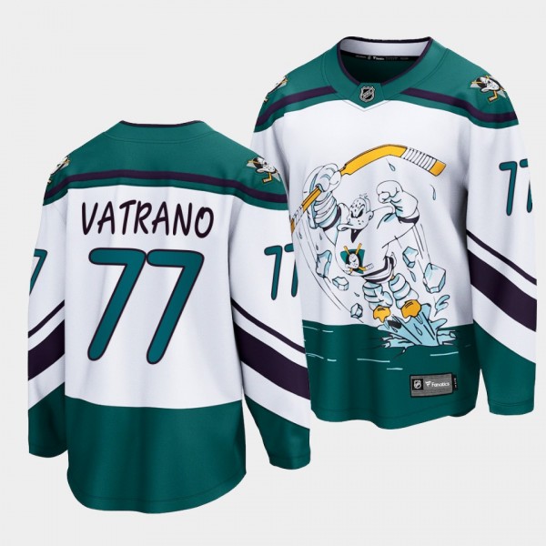 Frank Vatrano Ducks #77 Special Edition Jersey White Reverse Retro