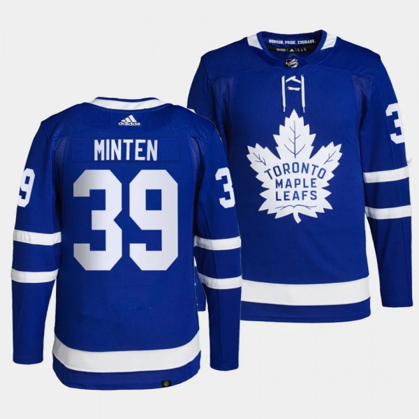 Fraser Minten Toronto Maple Leafs Home Blue #39 Primegreen Authentic Pro Jersey Men's