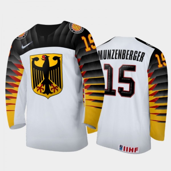 Luca Munzenberger Germany Hockey White Home Jersey...