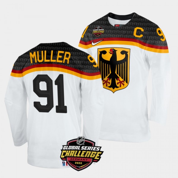 Moritz Muller 2022 NHL Global Series Germany #91 W...