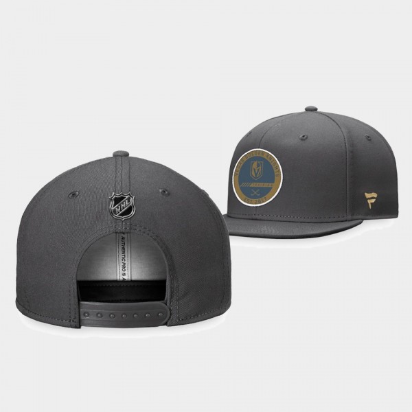 Vegas Golden Knights 2022 Training Camp Snapback Authentic Pro Hat Gray