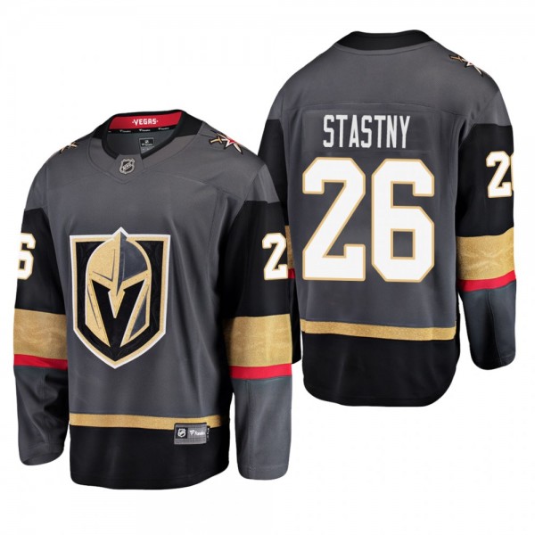 Men's Vegas Golden Knights Paul Stastny #26 Home Gray Breakaway Player Cheap Jersey