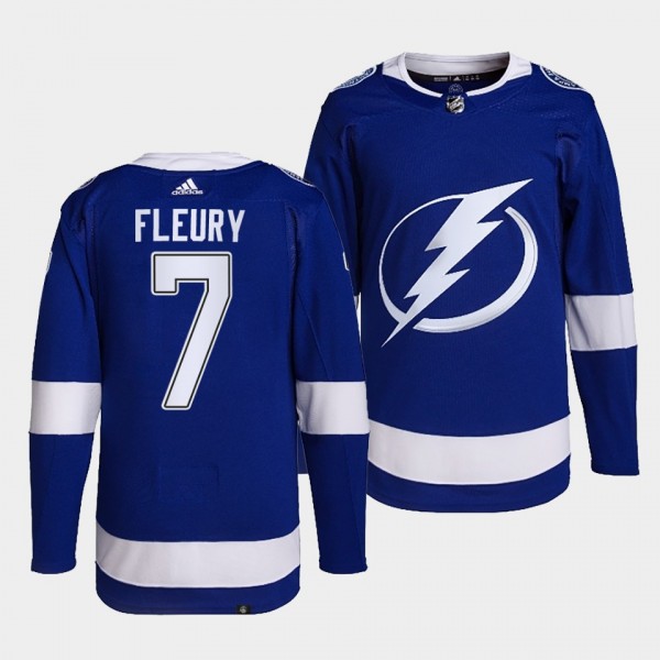 Tampa Bay Lightning Primegreen Authentic Haydn Fleury #7 Blue Jersey Home