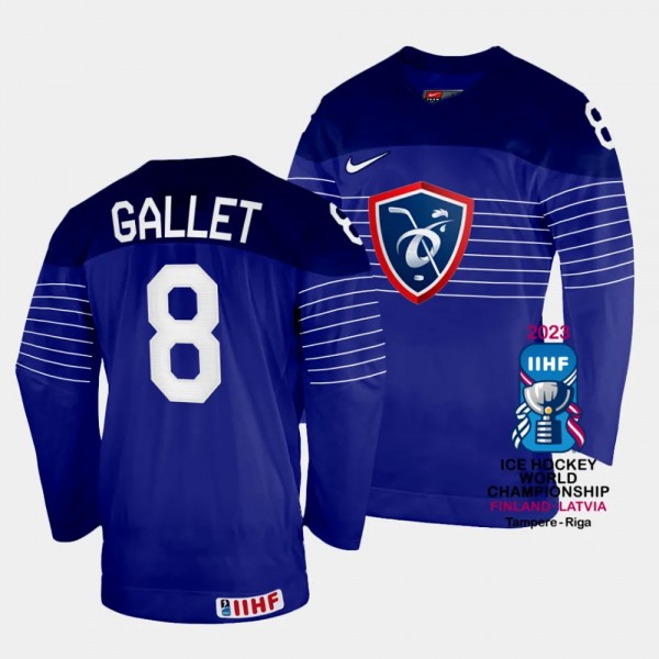 France 2023 IIHF World Championship Hugo Gallet #8...
