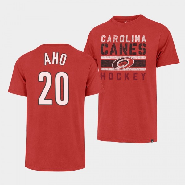 Sebastian Aho Carolina Hurricanes 2022 NHL Playoffs Premier Franklin Red T-Shirt