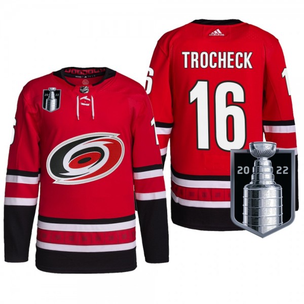 Carolina Hurricanes 2022 Stanley Cup Playoffs Vincent Trocheck Authentic Pro Jersey