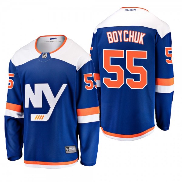 Men's New York Islanders Johnny Boychuk #55 2018-19 Alternate Reasonable Breakaway Jersey - Blue