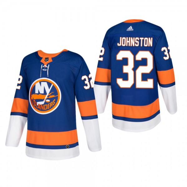 Men's New York Islanders Ross Johnston #32 Home Bl...