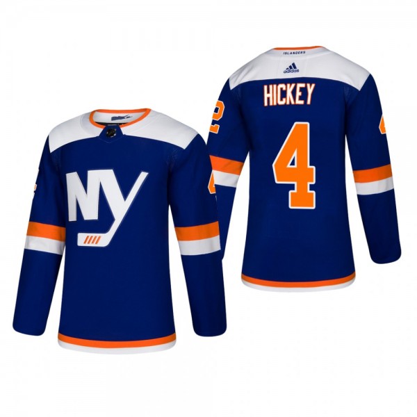 Men's New York Islanders Thomas Hickey #4 2018-19 Alternate Reasonable Authentic Jersey - Blue