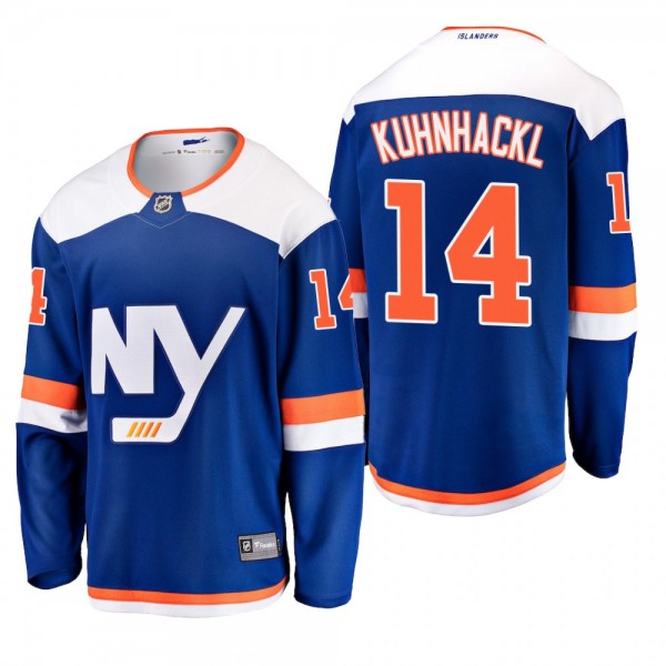 Men's New York Islanders Tom Kuhnhackl #14 2018-19 Alternate Reasonable Breakaway Jersey - Blue