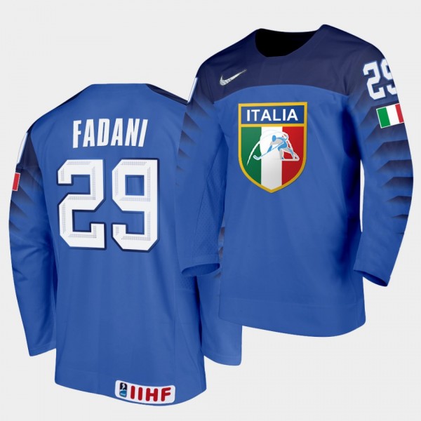 Italy Team Davide Fadani 2021 IIHF World Champions...