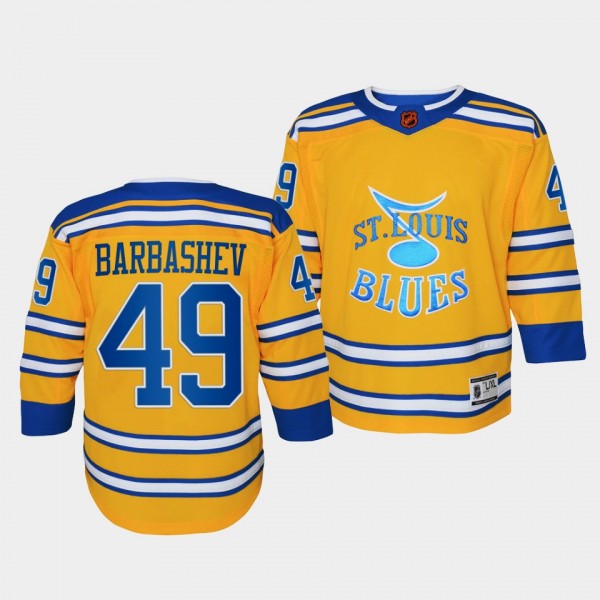 Youth Ivan Barbashev Blues Yellow Special Edition 2.0 Jersey