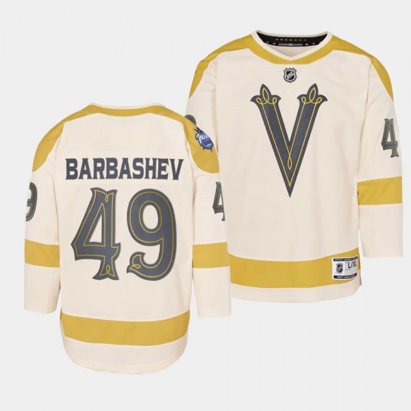 Ivan Barbashev Vegas Golden Knights Youth Jersey 2024 NHL Winter Classic Cream Premier Player Jersey