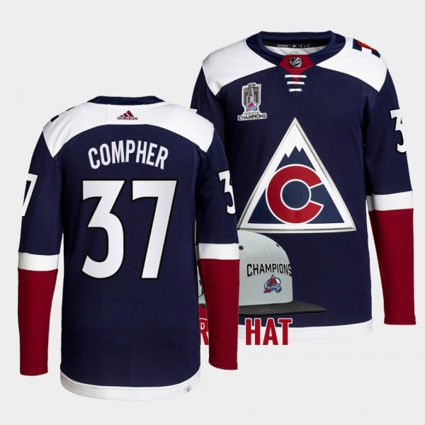 J.T. Compher Colorado Avalanche 2022 Stanley Cup C...