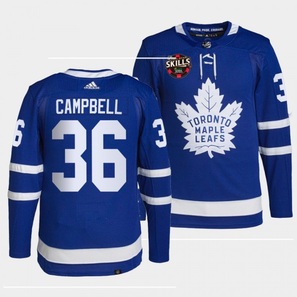 Jack Campbell Maple Leafs 2022 NHL All-Star Skills Winner Blue Jersey #36 Save Streak
