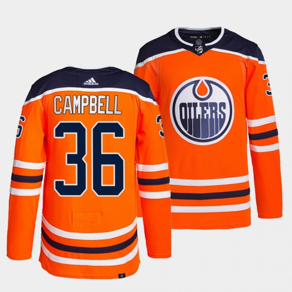 Edmonton Oilers Primegreen Authentic Jack Campbell #36 Orange Jersey Home