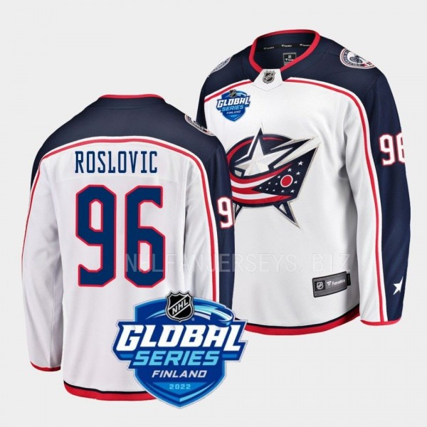 Jack Roslovic Columbus Blue Jackets 2022 NHL Globa...