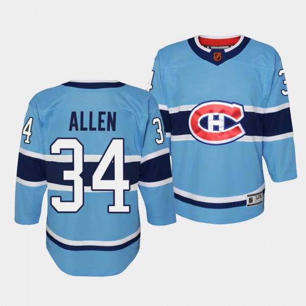 Youth Jake Allen Canadiens Blue Special Edition 2.0 Jersey