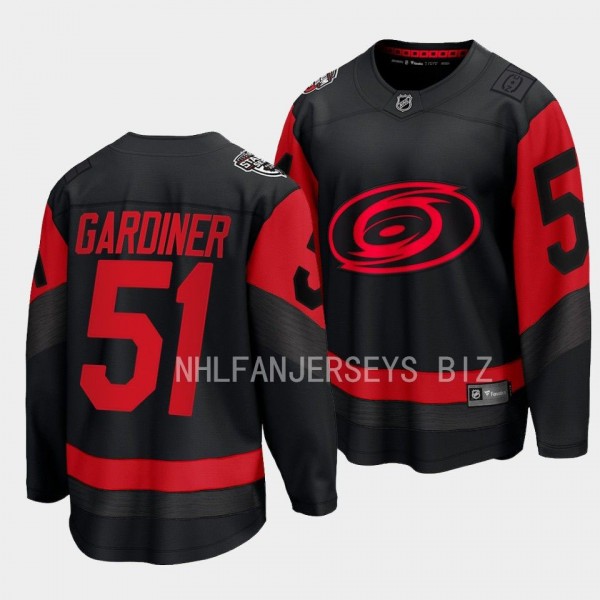 2023 NHL Stadium Series Jake Gardiner Jersey Carolina Hurricanes Black #51 Breakaway Player Men'
