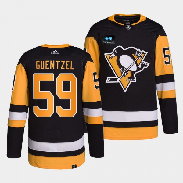 Jake Guentzel Penguins Authentic Pro Black Jersey ...