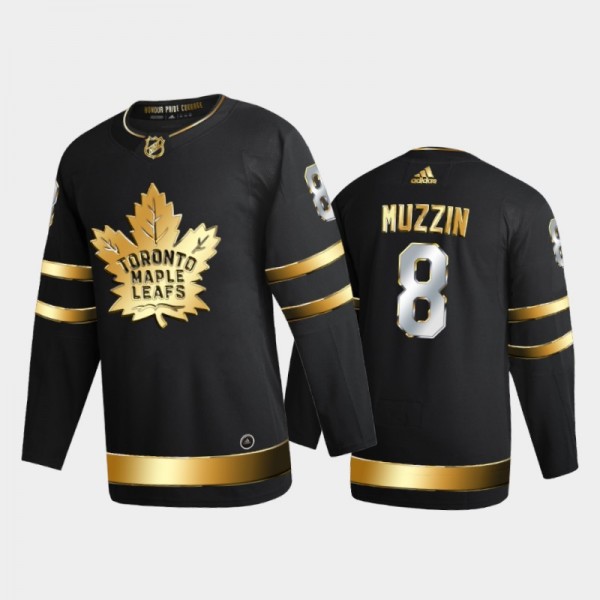 Toronto Maple Leafs Jake Muzzin #8 2020-21 Authentic Golden Black Limited Edition Jersey