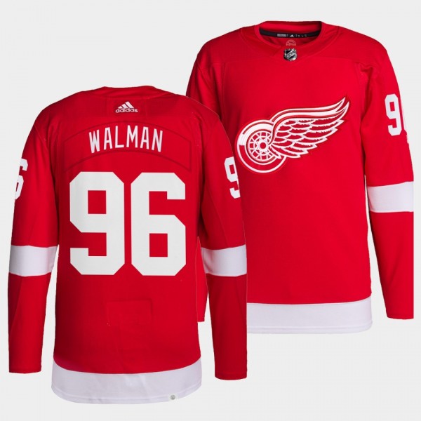 Detroit Red Wings Primegreen Authentic Jake Walman #96 Red Jersey Home