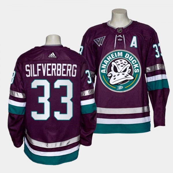 Jakob Silfverberg Anaheim Ducks 2023-24 30th Anniv...